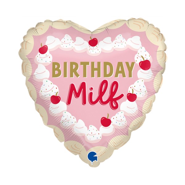 Grabo Folienballon Birthday Milf 45cm/18"