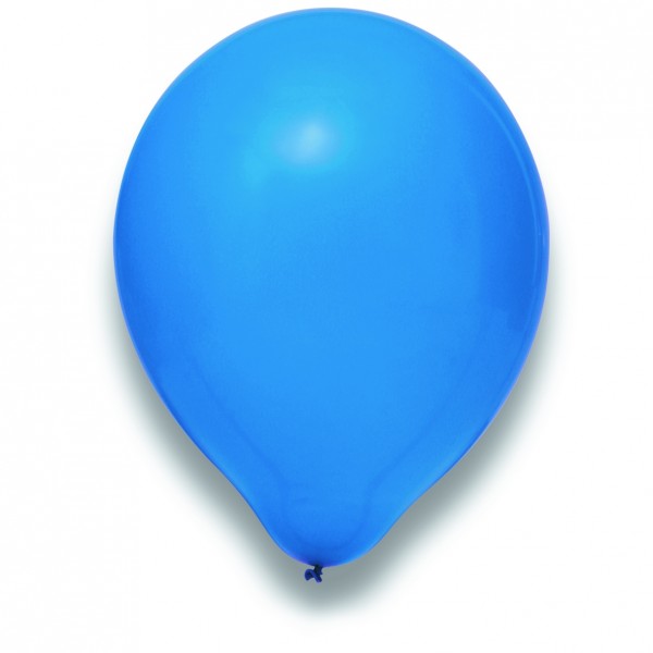 Globos Luftballons Blau Naturlatex 30cm 12 100er Packung Hansegas