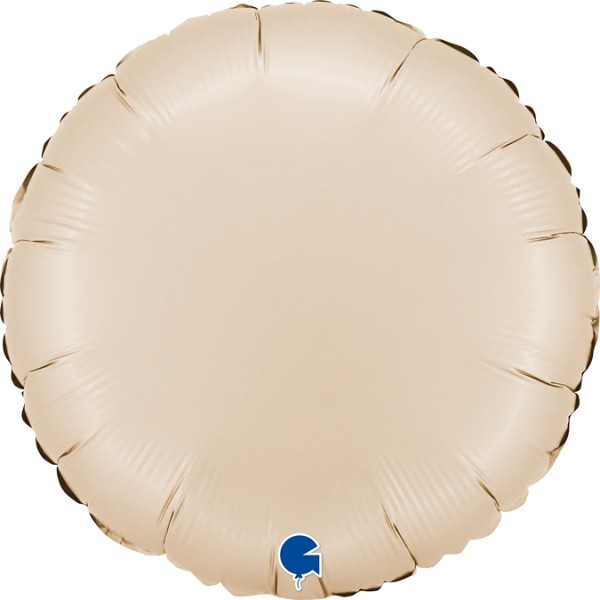 Grabo Folienballon Rund Satin Cream 45cm/18"