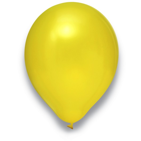 Globos Latexballon Rund Gelb 28cm/11" 100er Packung